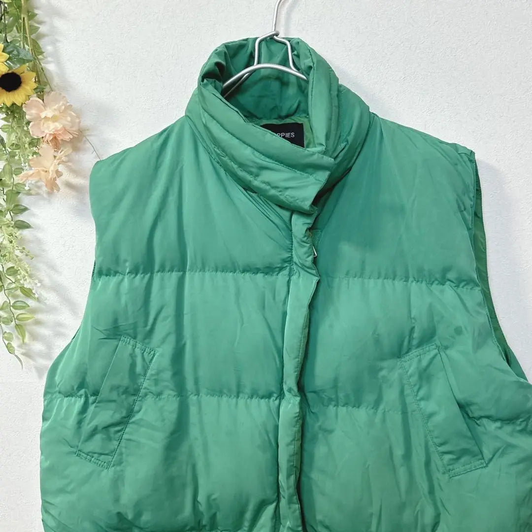 [c1849] TOPPIES Women's Men's Down Jacket Green