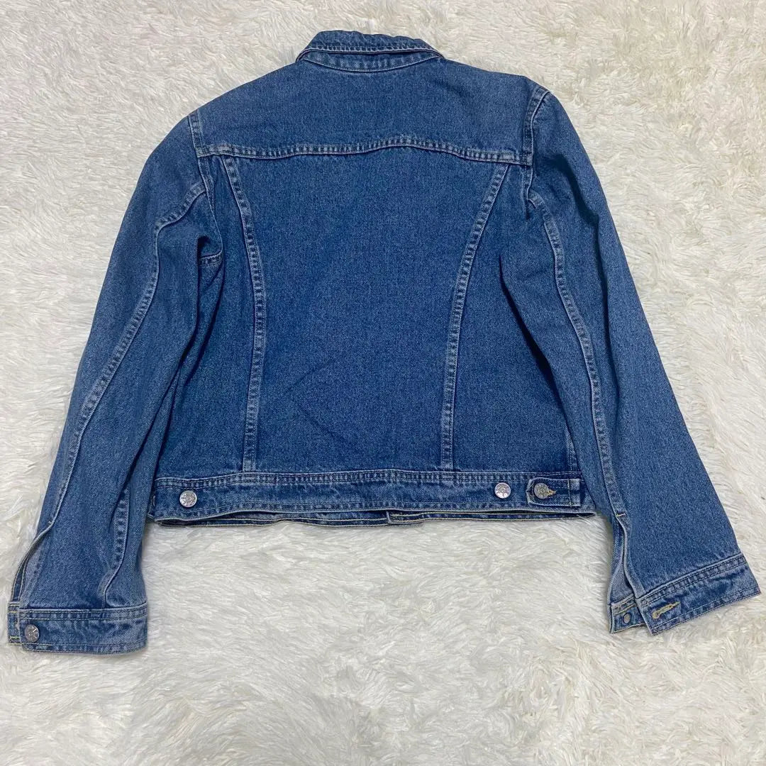 agnes b 101J type open collar French denim jacket G-jacket