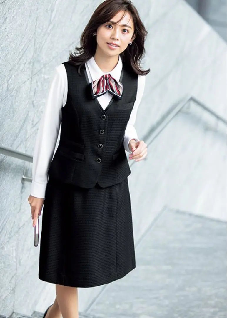 [New] Women's Office Clothing Vest Skirt Set AV1279 AS2332