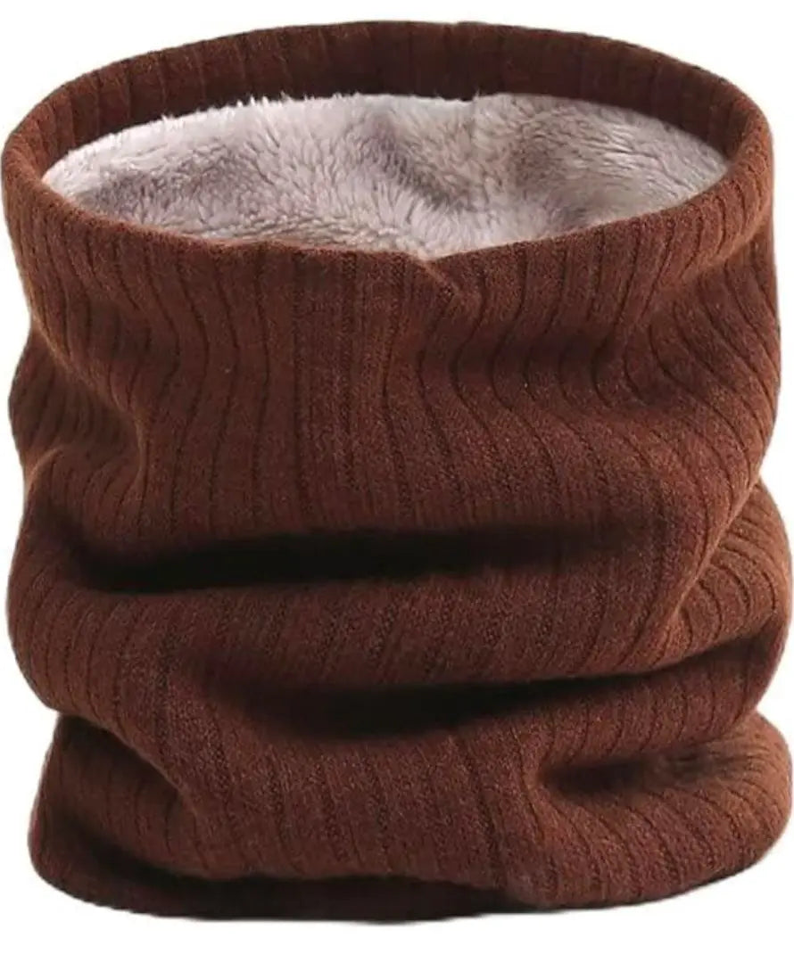 Winter Neck Gaiter Neck Warmer Brown