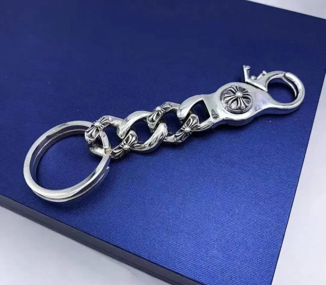 6@Keyling Accesorio de pulsera con cruz Hombre Plata/ | 6@キーリング クロス ブレスレット アクセサリー メンズ シルバー/