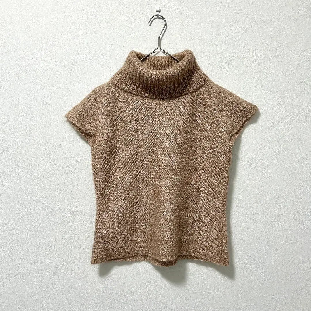 Good condition [CONIFER] Conifer mohair blend turtleneck knit French sleeve