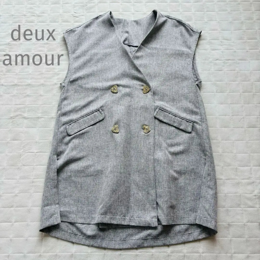 deux amour best gilet beautiful grey