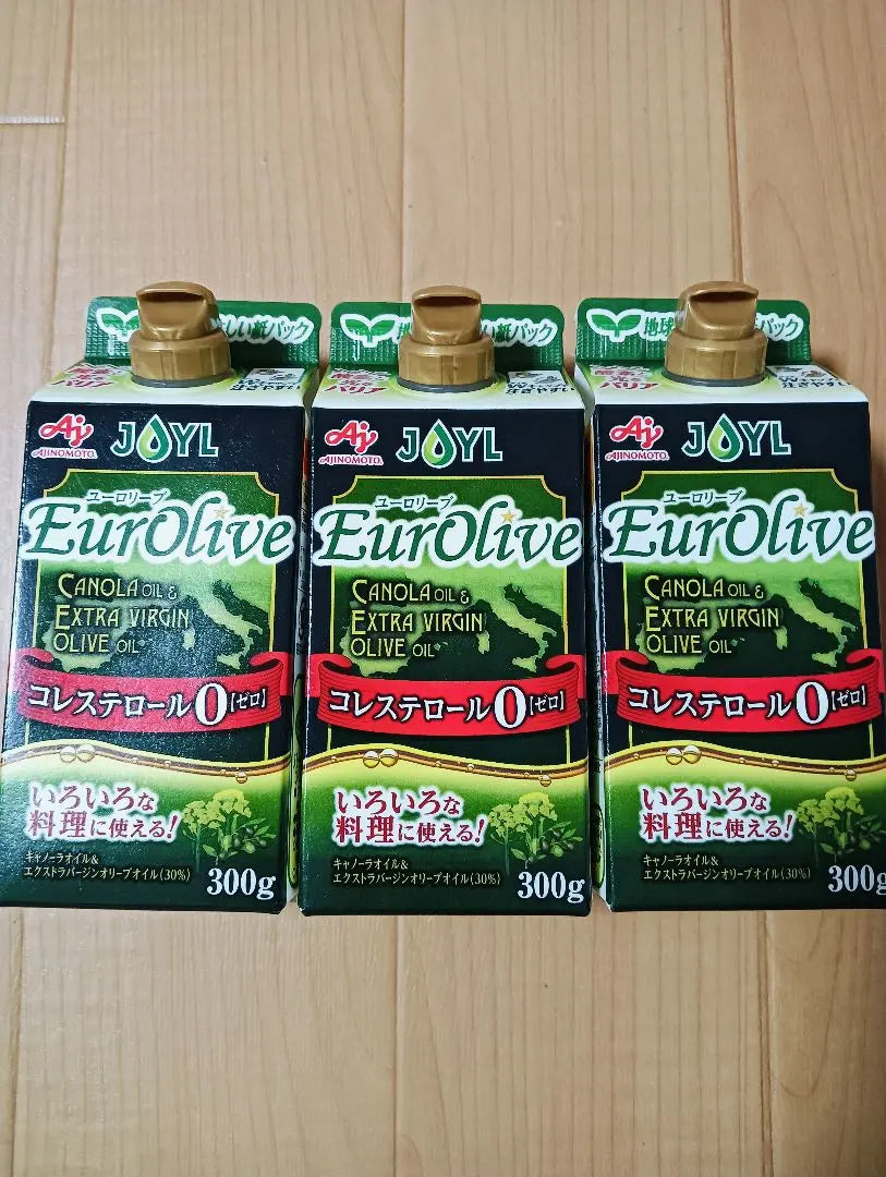 Unopened Ajinomoto Olive Oil Euroleve 300g 3 bottles