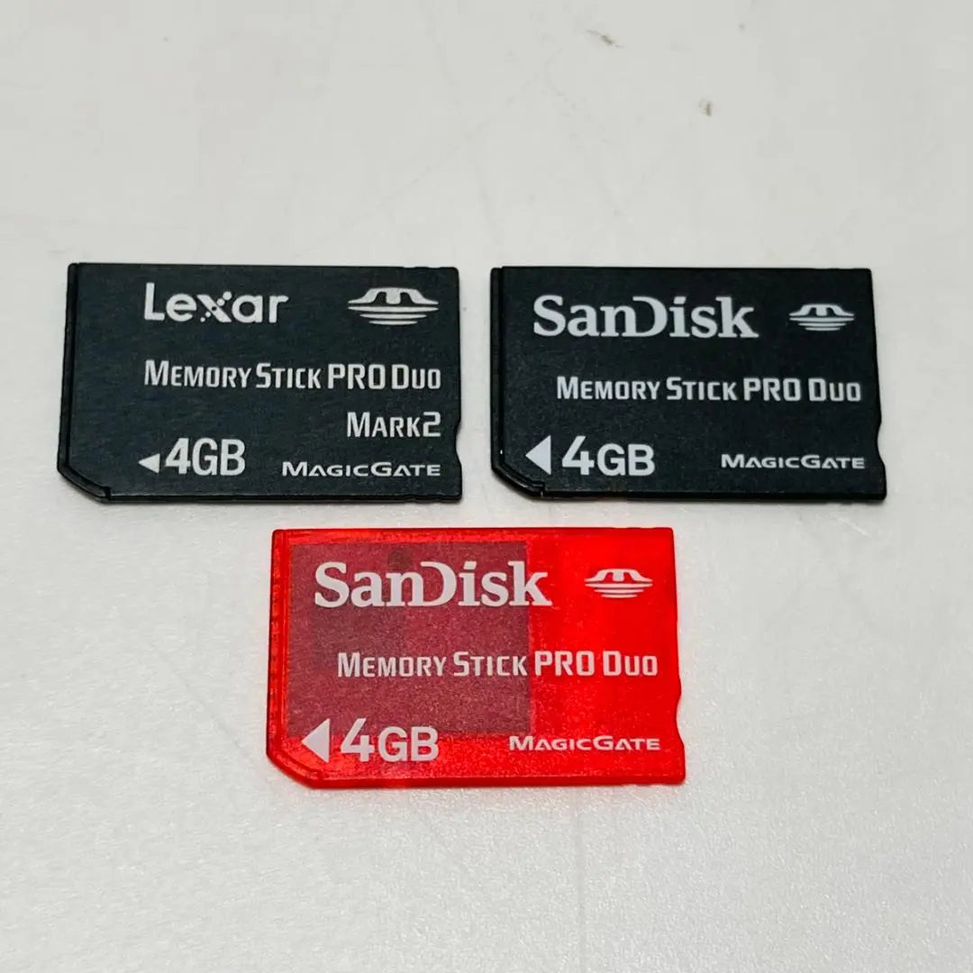 Juego de 3 Memory Stick SanDisk Lexer de 4 GB