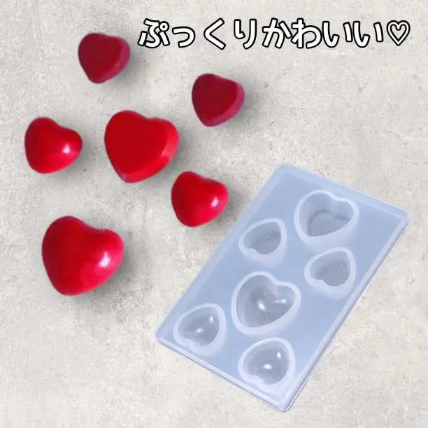 Silicon Mold Heart 6 series Cute Cute Resin Handmade