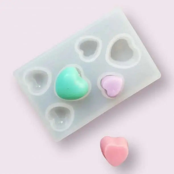 Silicon Mold Heart 6 series Cute Cute Resin Handmade