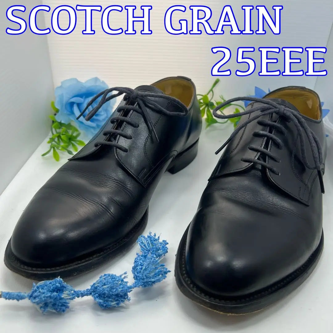 SCOTCH GRAIN 25EEE Dress Shoes Black | SCOTCH GRAIN スコッチグレイン ドレスシューズ 25EEE ブラック