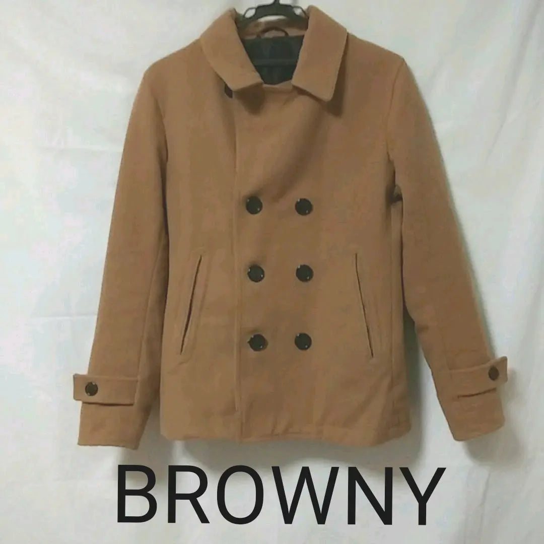 Beautiful condition ✴BROWNY camel pea coat