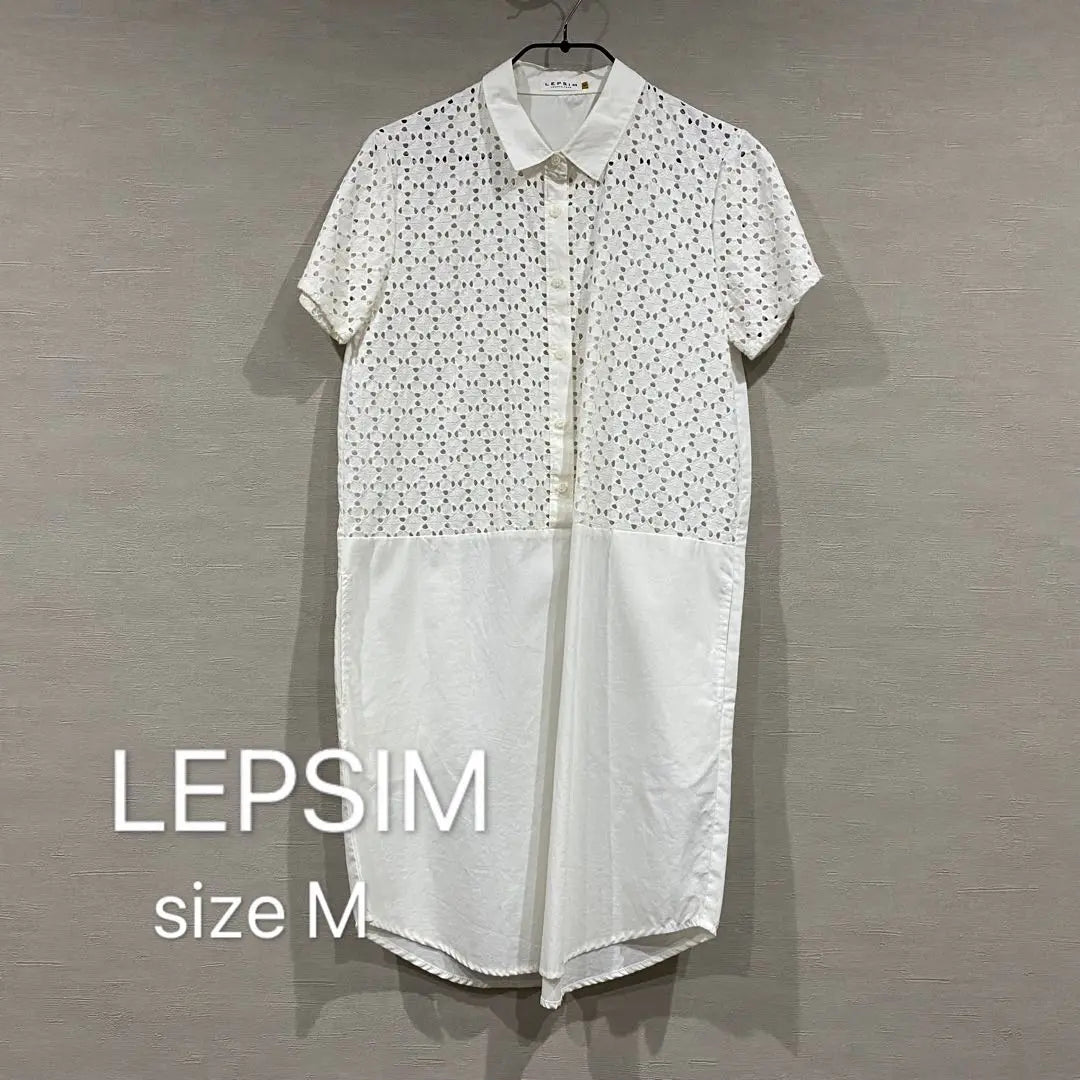 LEPSIM Vestido Camisero Blanco M | LEPSIM シャツワンピース ホワイト M