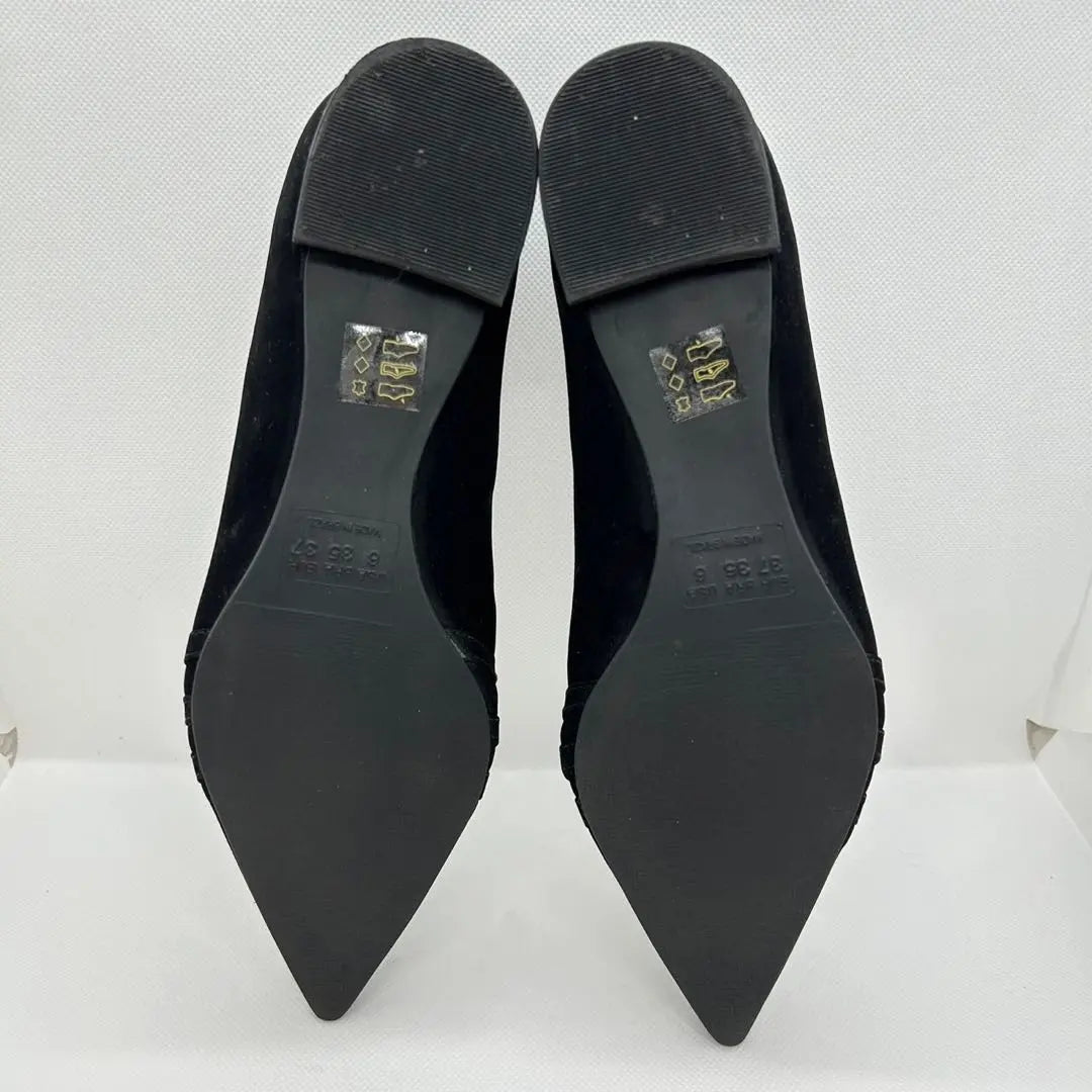 ✨Good condition✨ Stefanie Classic [37] 3-line stud low heels, black, sold out