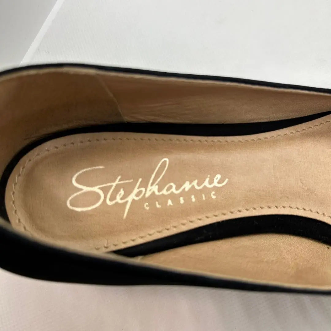 ✨Buen estado✨ Stefanie Classic [37] Tacones bajos con 3 líneas de tachuelas, color negro, agotado