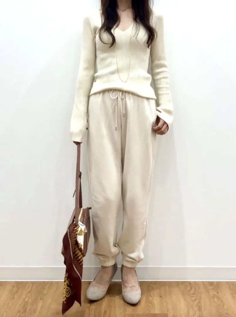 [M/White] 3D rib sweater mame kurouchi mame new tag included