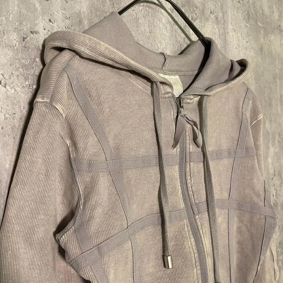 SCULPTOR Washed Bondage Hoodie Zip-Up Pleasing Size M