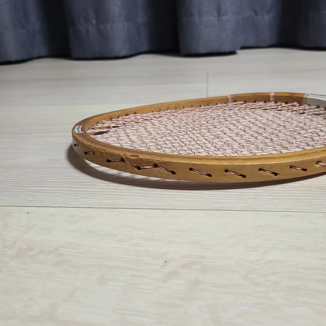 Tennis racket, wooden, Jimmy Connors, vintage, Wilson, interior