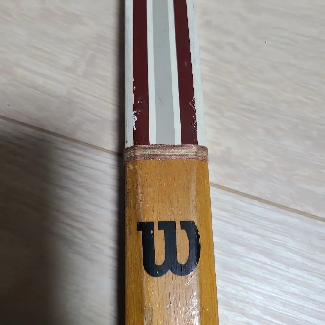 Tennis racket, wooden, Jimmy Connors, vintage, Wilson, interior