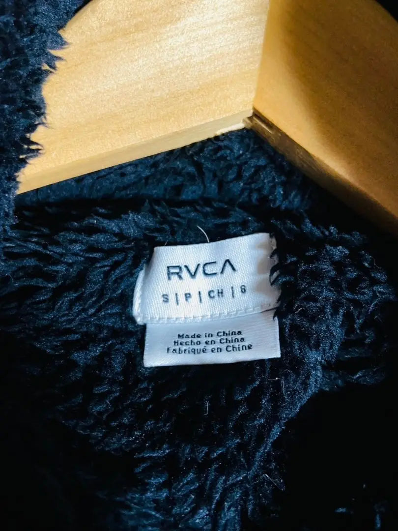 [Black Fluffy Fur] Sold out immediately RVCA Boa Fur Pullover Hoodie