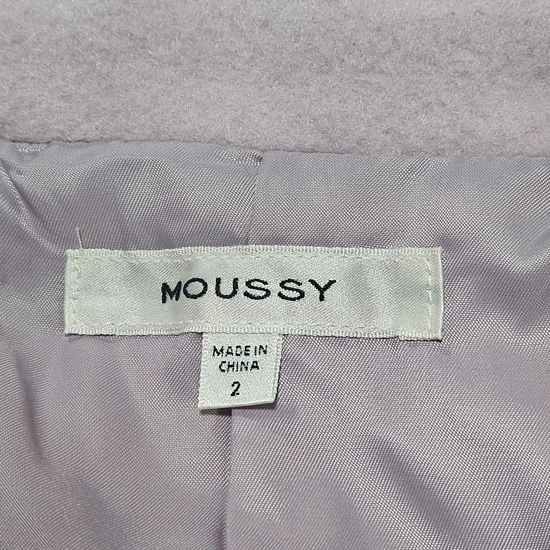 Tagged MOUSSY Single Chester Long Coat Pink 2