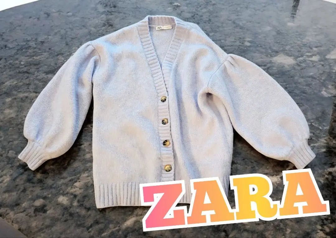 ♥ZARA♥ZARA♥Cárdigan de punto con mangas abullonadas increíblemente bonito♥M