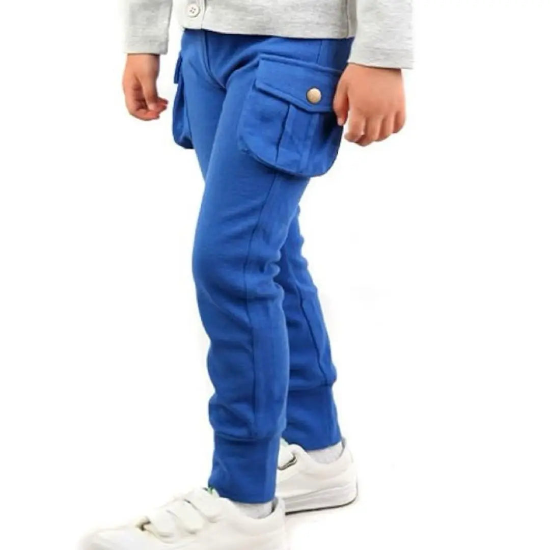 Pantalones para niños Pantalones para niños Pantalones elásticos Azul 90cm