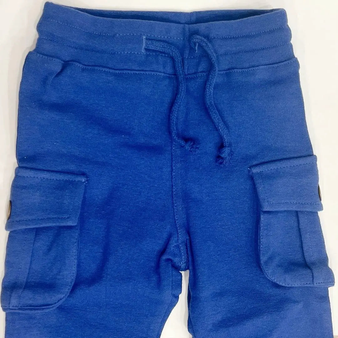 Pantalones para niños Pantalones para niños Pantalones elásticos Azul 90cm