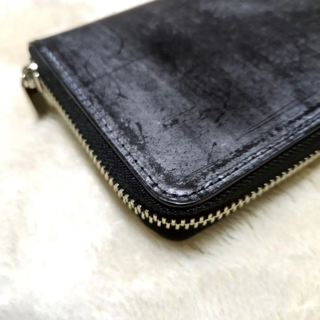 Cartera larga de cuero con bridas y joyas PRARE GINZA