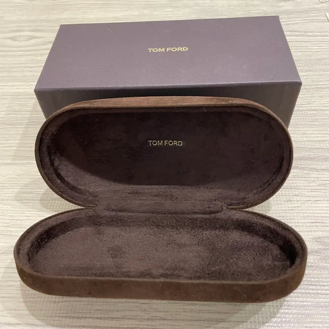 TOM FORD sunglasses case brown