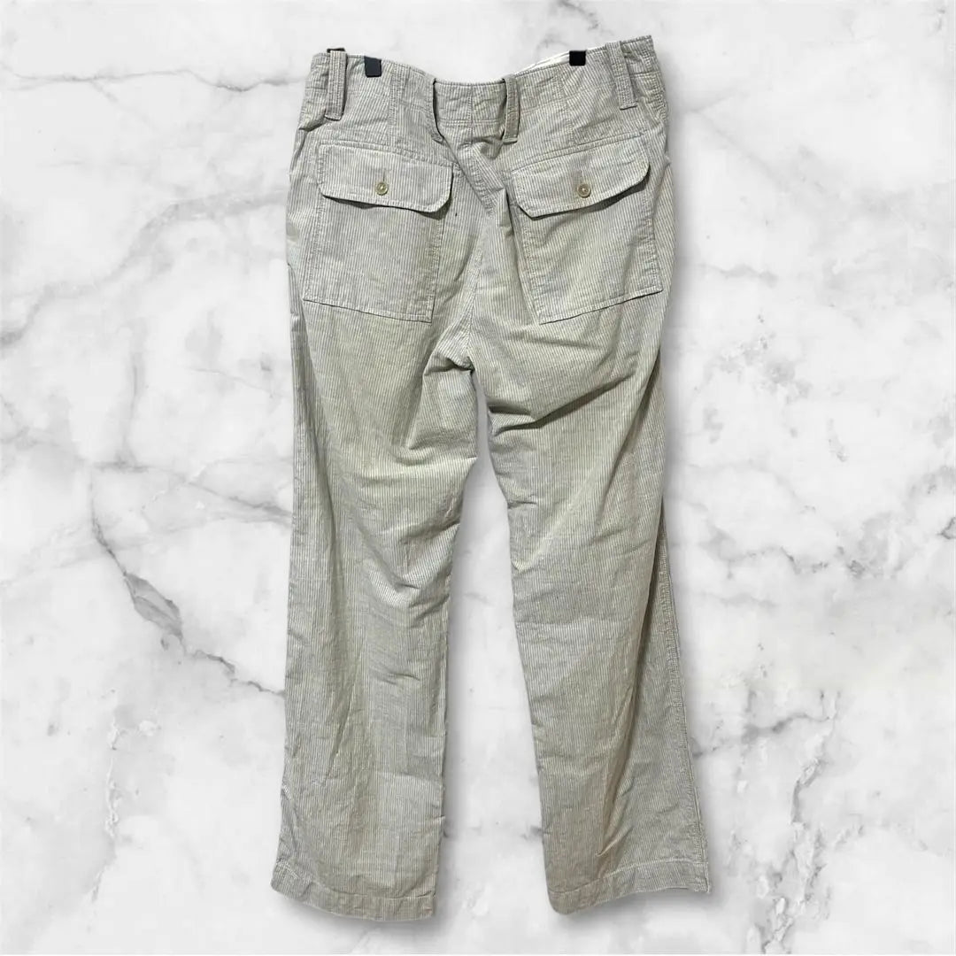 Banana Republic Cargo Pants Work Pants Stripe F Gray