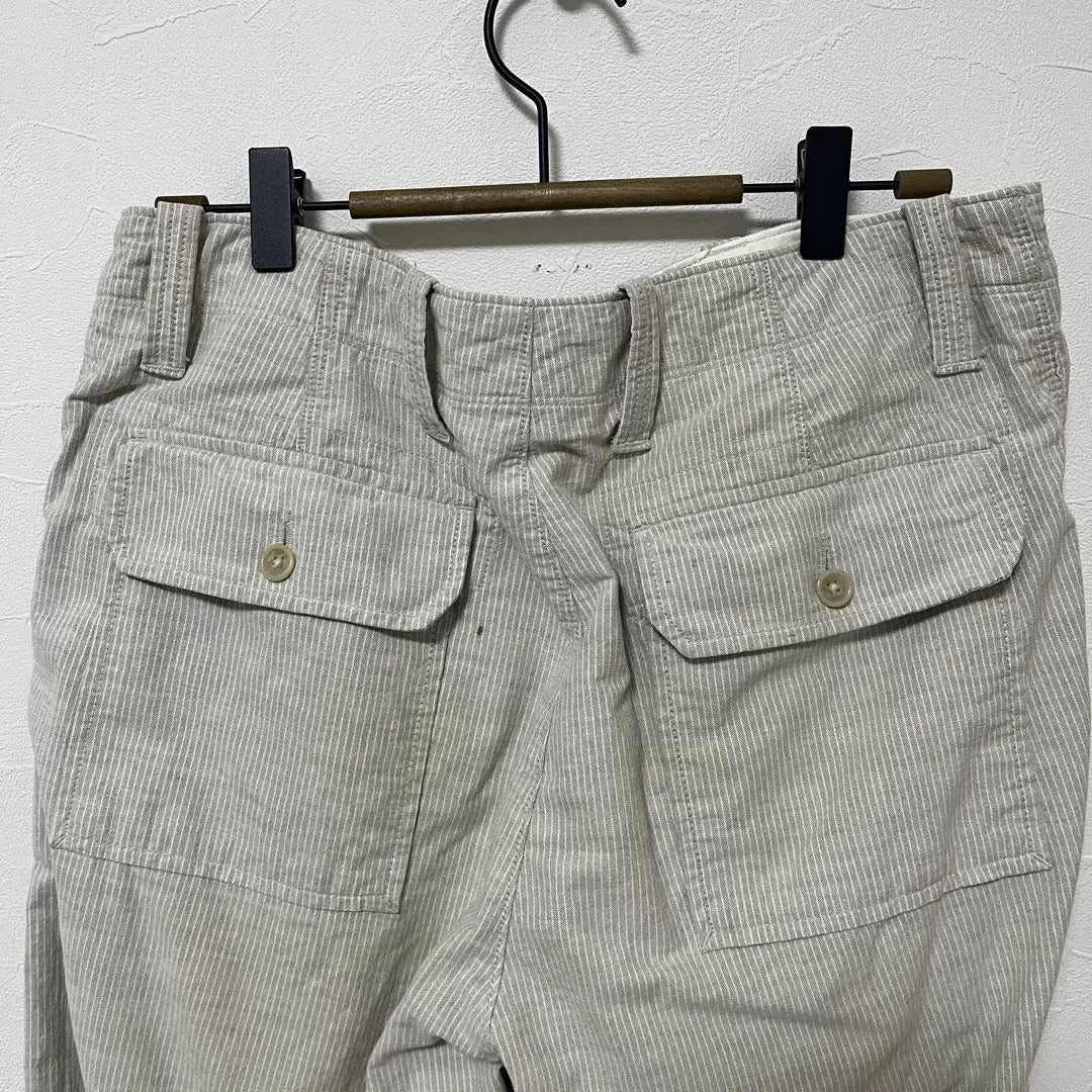 Banana Republic Cargo Pants Work Pants Stripe F Gray