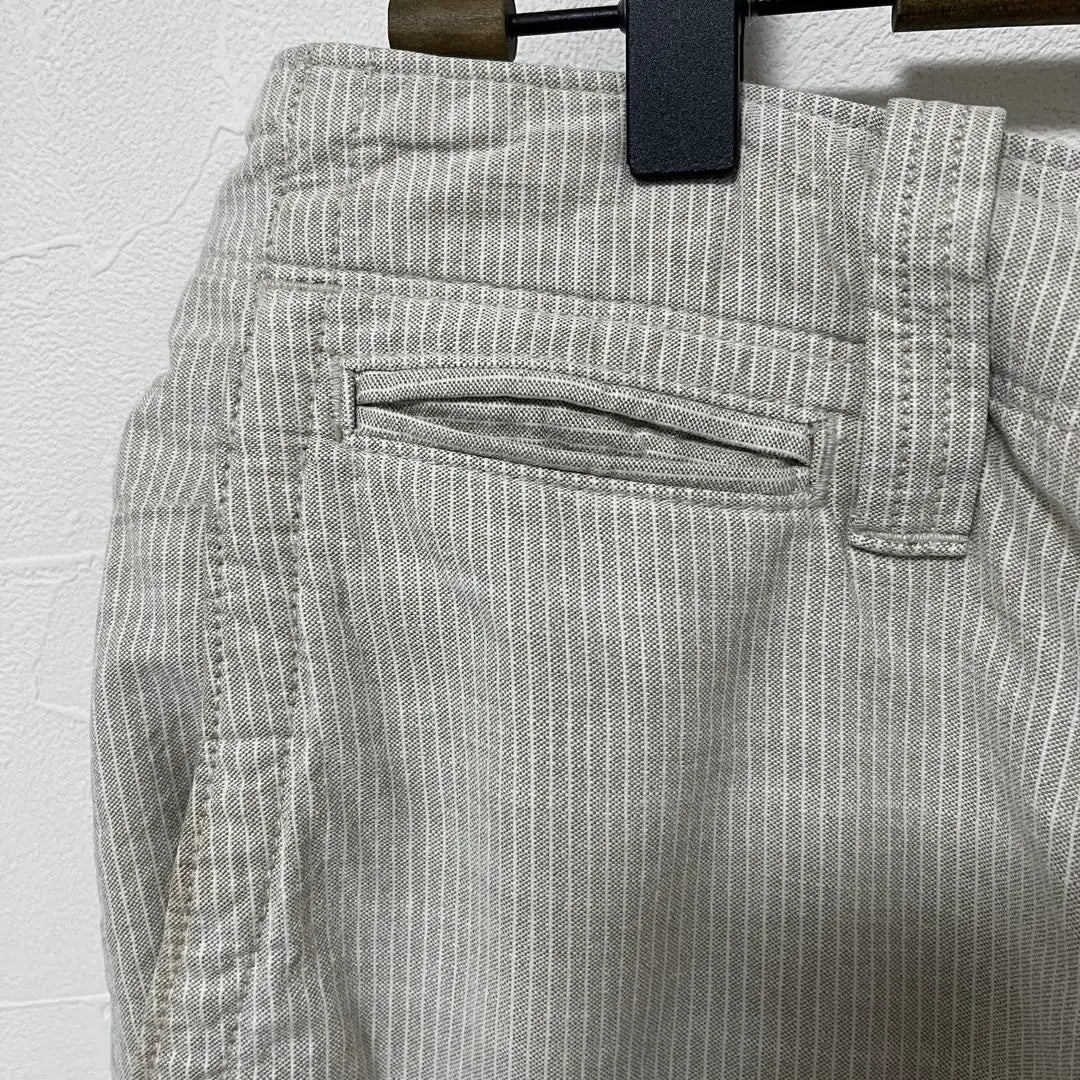 Banana Republic Cargo Pants Work Pants Stripe F Gray