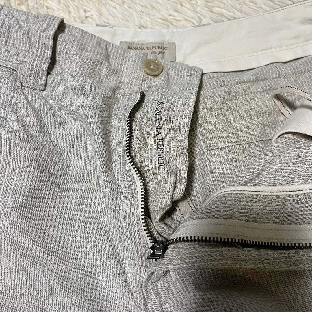 Banana Republic Cargo Pants Work Pants Stripe F Gray