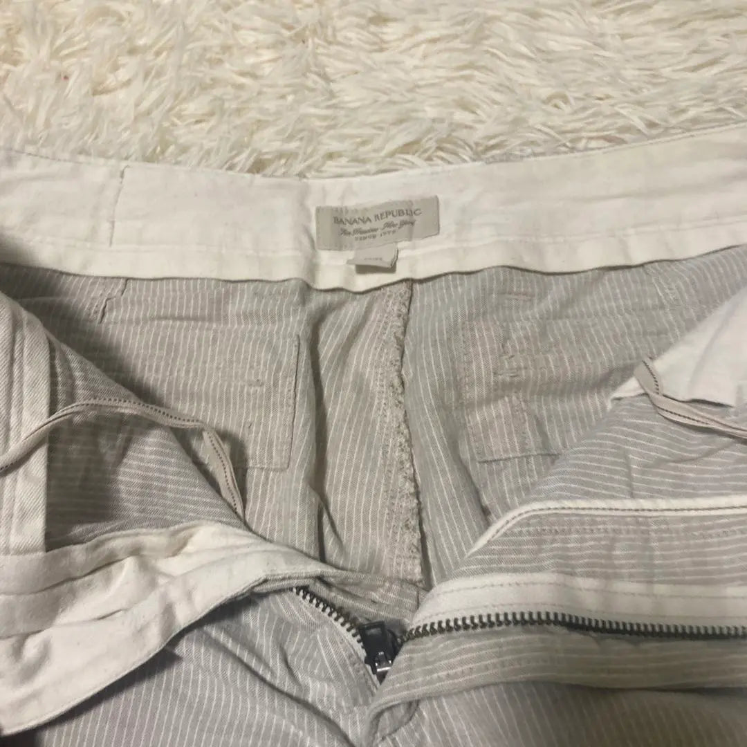 Banana Republic Cargo Pants Work Pants Stripe F Gray