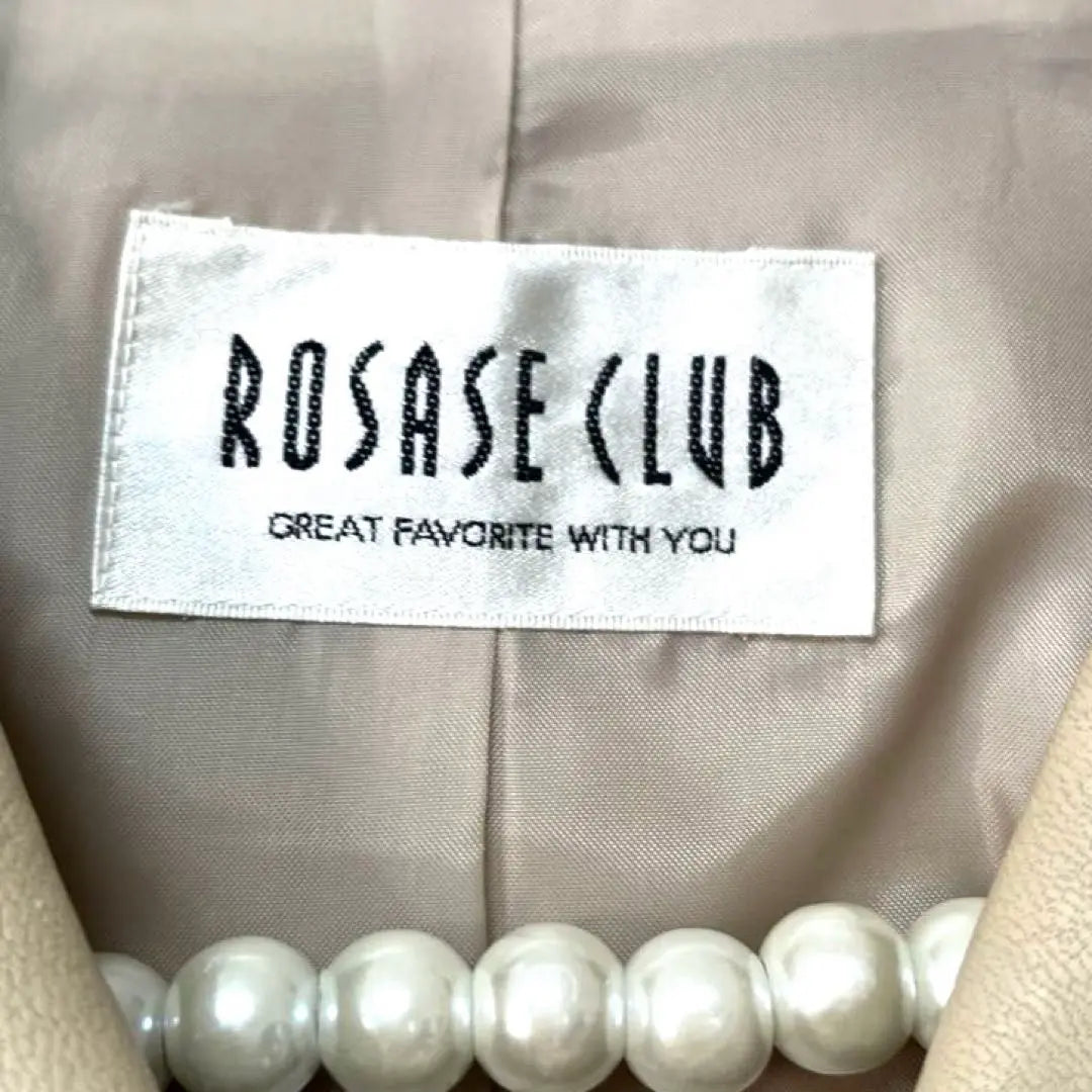 7841 ROSASE CLUB Chaqueta L Piel Sintética Lisa Retro | 7841 ROSASE CLUB ジャケット L 合成皮革 無地 レトロ