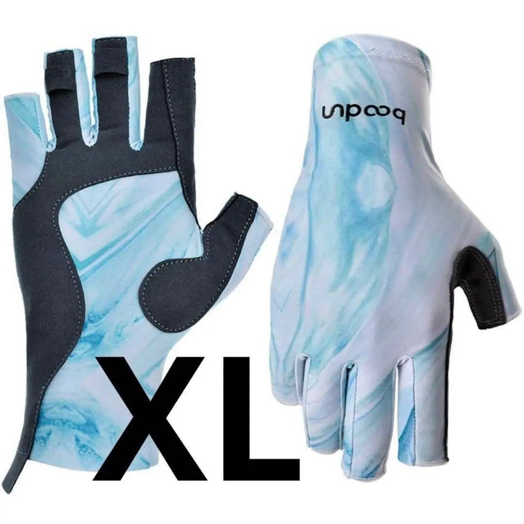 Guantes de pesca transpirables de talla XL, protección solar, antideslizantes, para pesca al aire libre y ciclismo