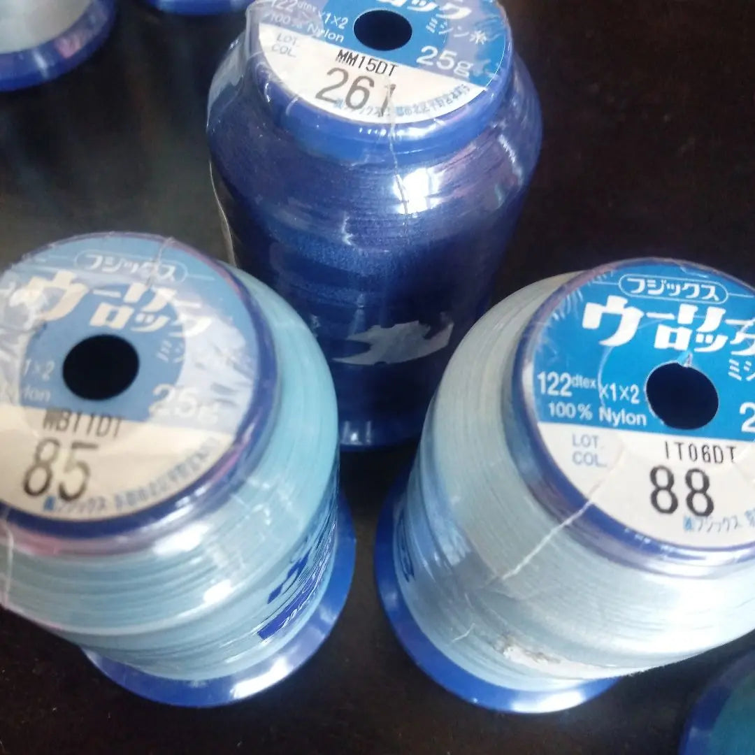 Fujix Woolly Lock Sewing Thread 15 Pieces, Bulk Sale 25g | フジックス　ウーリーロック　ミシン糸　15個　まとめ売り　25ｇ