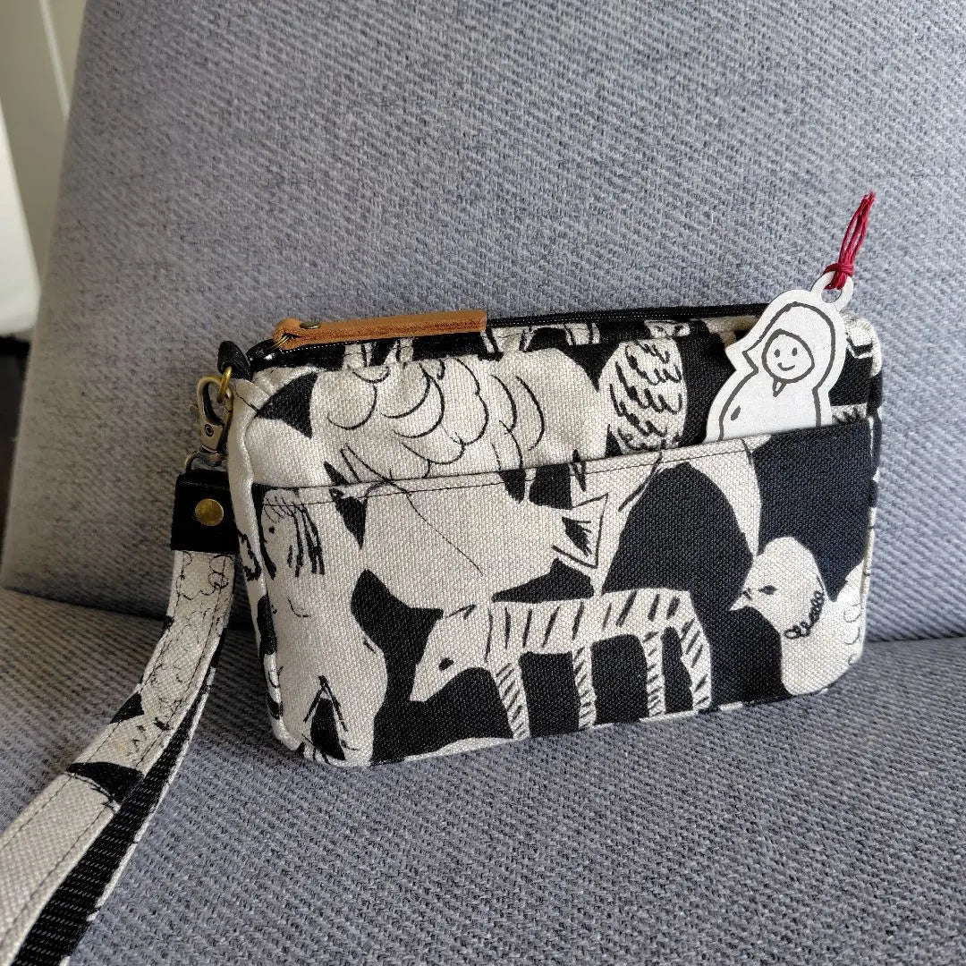 Handmade pouch for Mina Perhonen card and bankbook