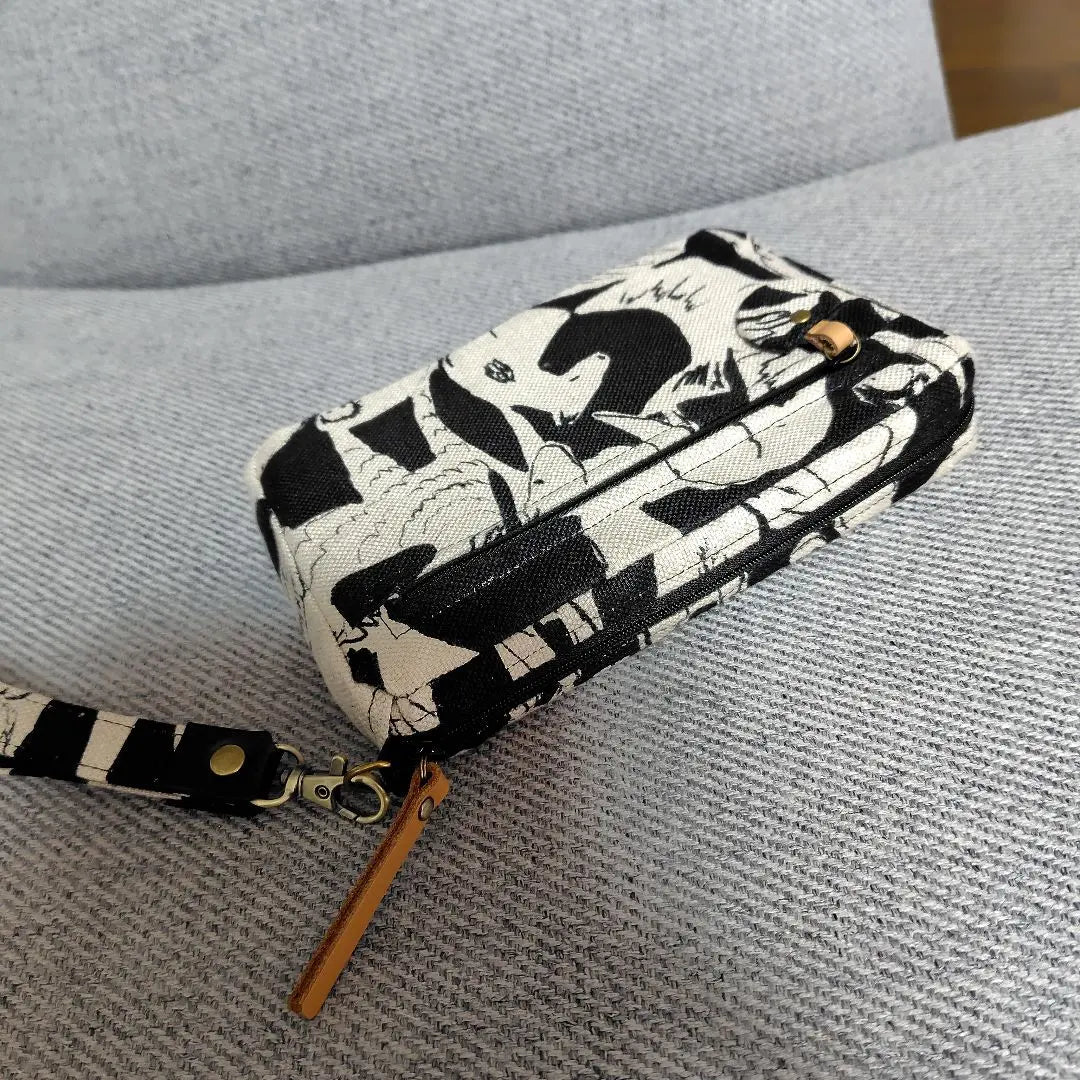 Handmade pouch for Mina Perhonen card and bankbook