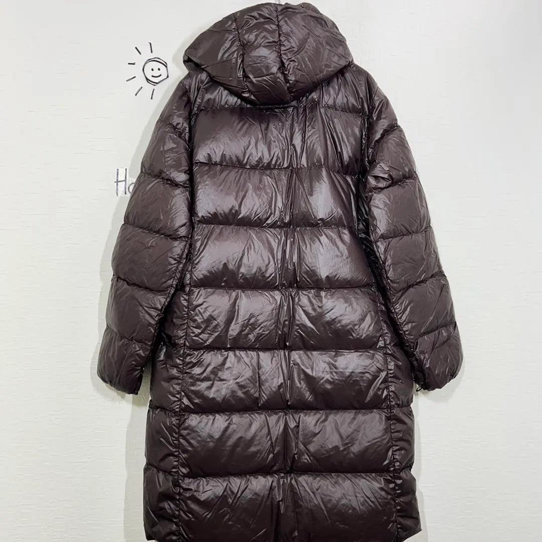 GAP Down Coat (L) Nylon Food 2WAY Zip -up Warm Warm ▼