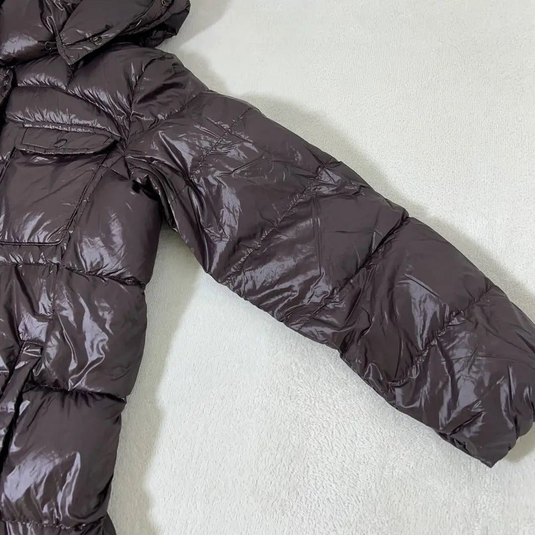 GAP Down Coat (L) Nylon Food 2WAY Zip -up Warm Warm ▼