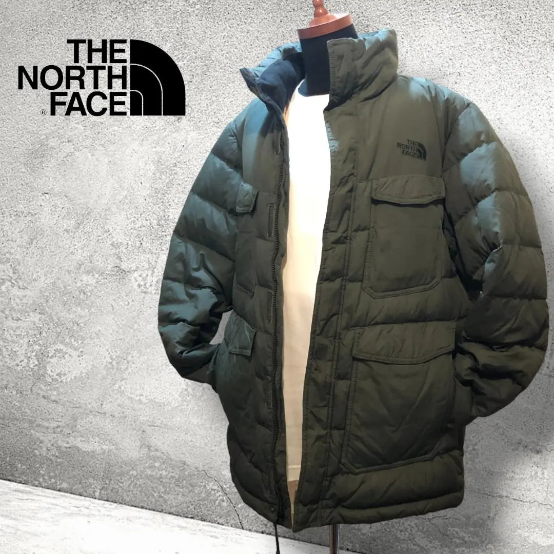 [Militar] Plumón de nailon North Face estándar de EE. UU. Caqui | 【ミリタリー系】US規格 ノースフェイス ナイロンダウン カーキー