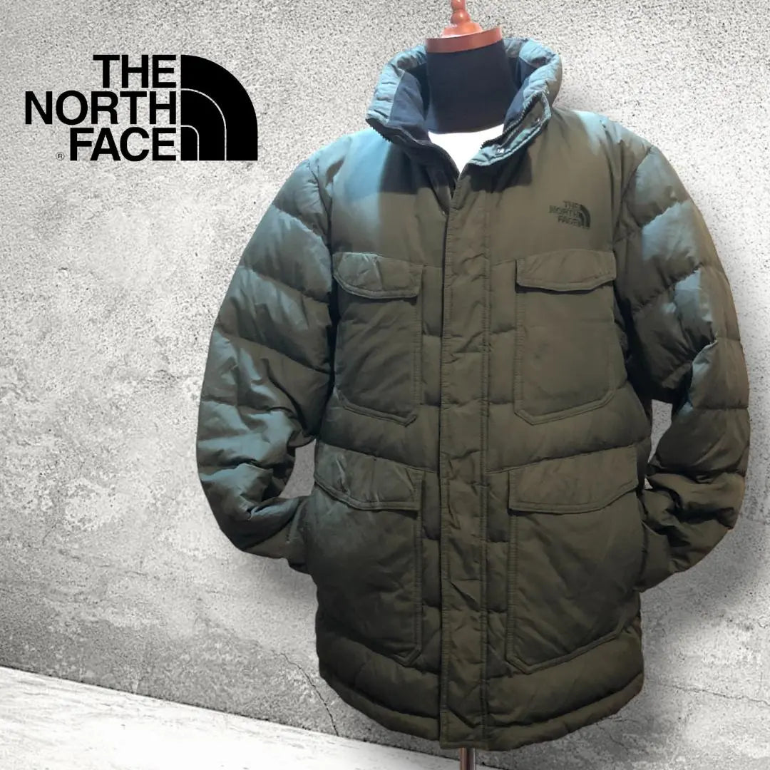 [Militar] Plumón de nailon North Face estándar de EE. UU. Caqui | 【ミリタリー系】US規格 ノースフェイス ナイロンダウン カーキー