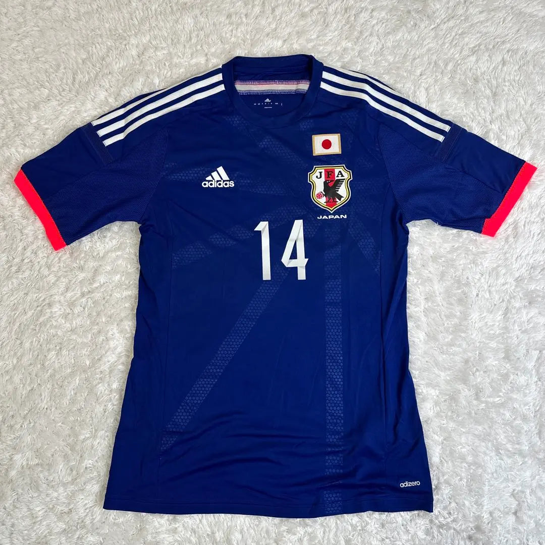 Adidas 2014 Japan National Team uniform No. 14 Aoyama Toshihiro