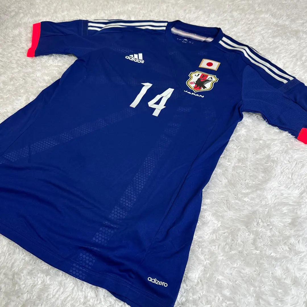 Adidas 2014 Japan National Team uniform No. 14 Aoyama Toshihiro