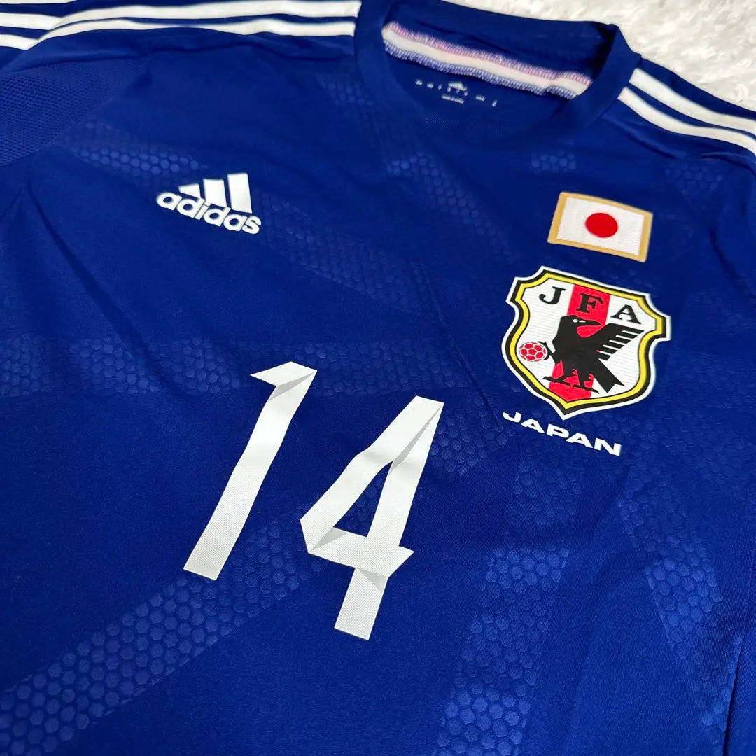 Adidas 2014 Japan National Team uniform No. 14 Aoyama Toshihiro