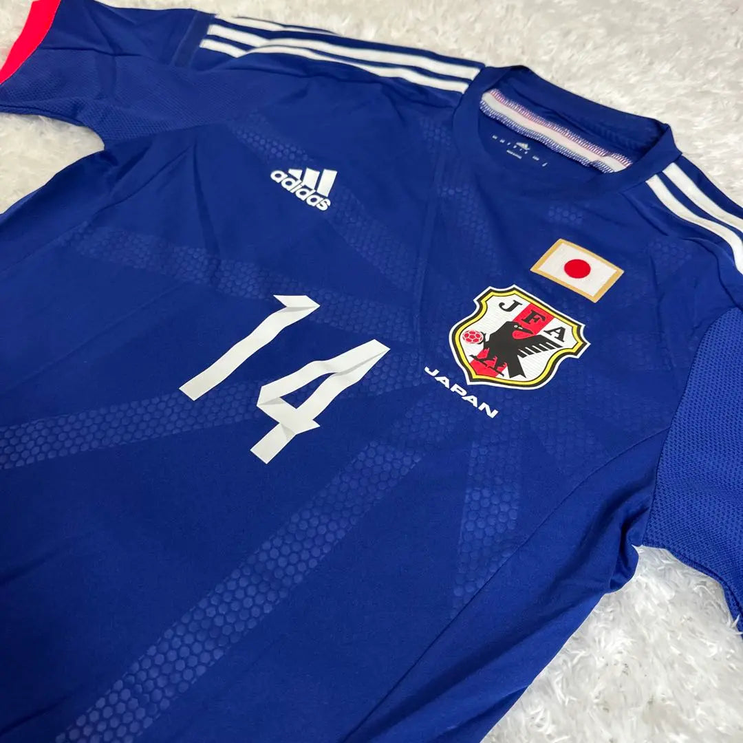 Adidas 2014 Japan National Team uniform No. 14 Aoyama Toshihiro