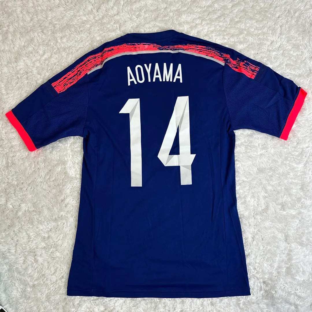 Adidas 2014 Japan National Team uniform No. 14 Aoyama Toshihiro