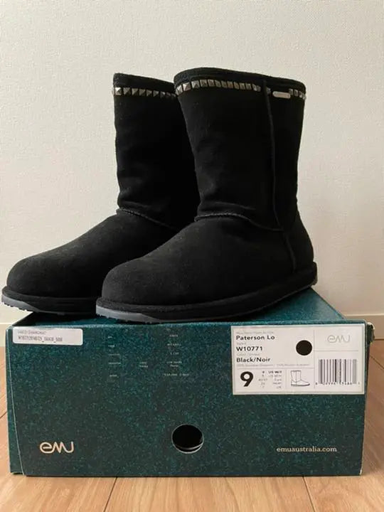 B00551 Botas de piel de oveja en colaboración AKM×emu "PATERSON LO"