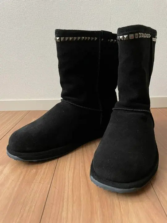 B00551 AKM×emu "PATERSON LO" collaboration sheepskin boots