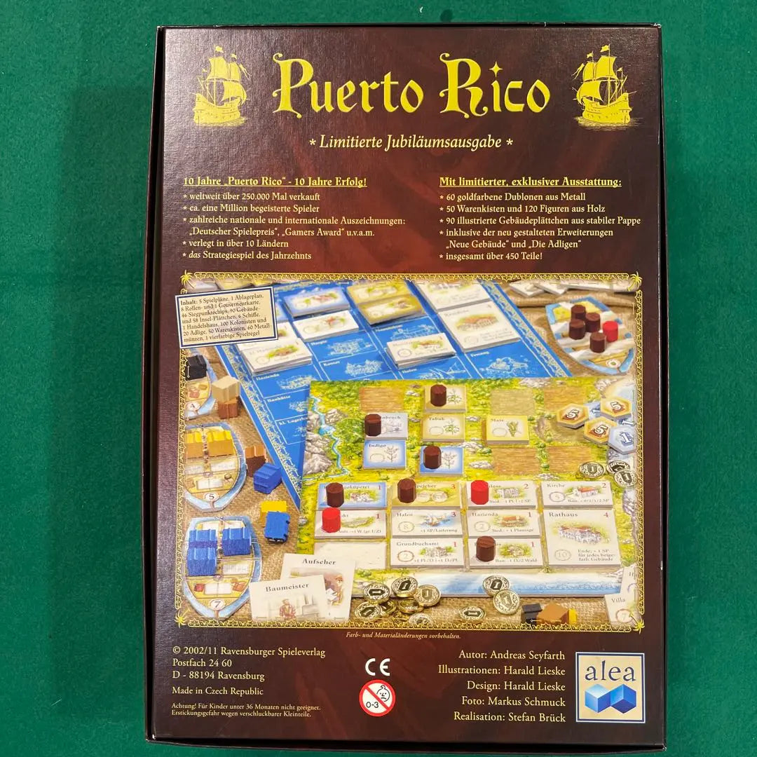 [Japonés] PuertoRico Puerto Rico Juego de mesa de edición limitada del décimo aniversario | 【日本語化】PuertoRico プエルトリコ 10周年記念限定版 ボードゲーム