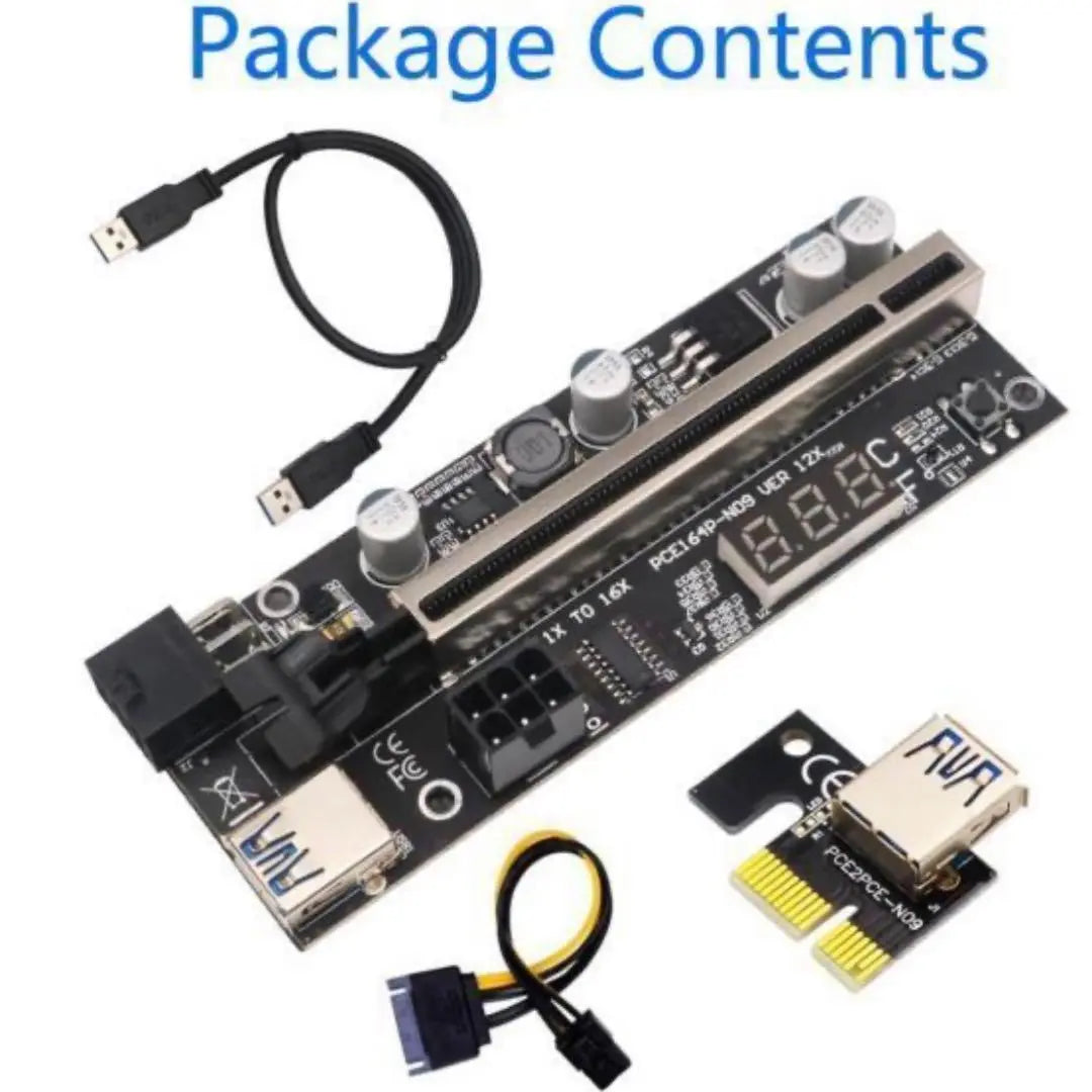 ✨ 4 sets PCIE riser 1X -16X | ✨4セット PCIEライザー 1X～16X